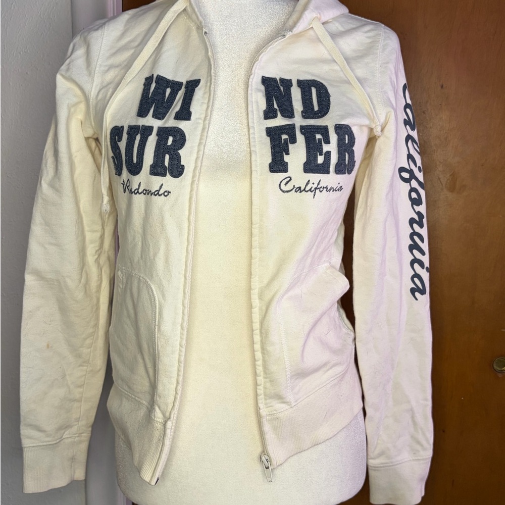 Forever 21 “Wind Surfer California” Zip Hoodie | size s